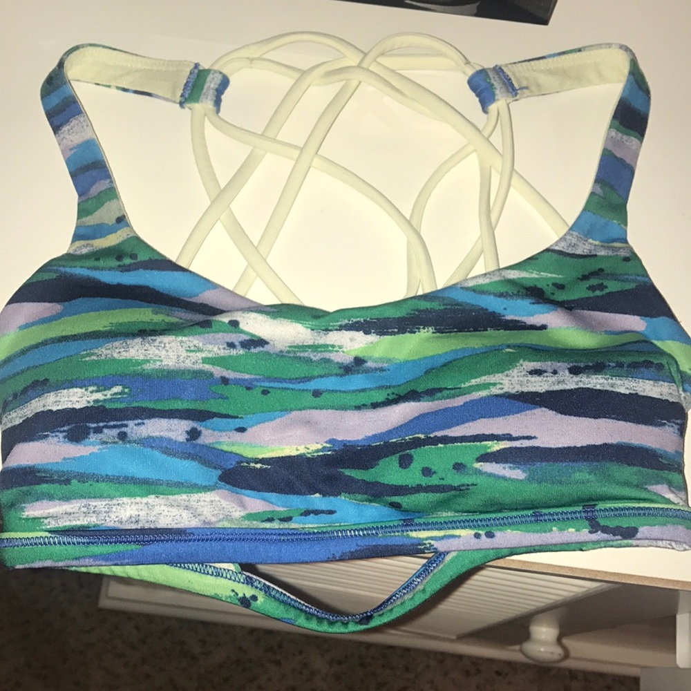 LULULEMON Blue and Green Sports Bra